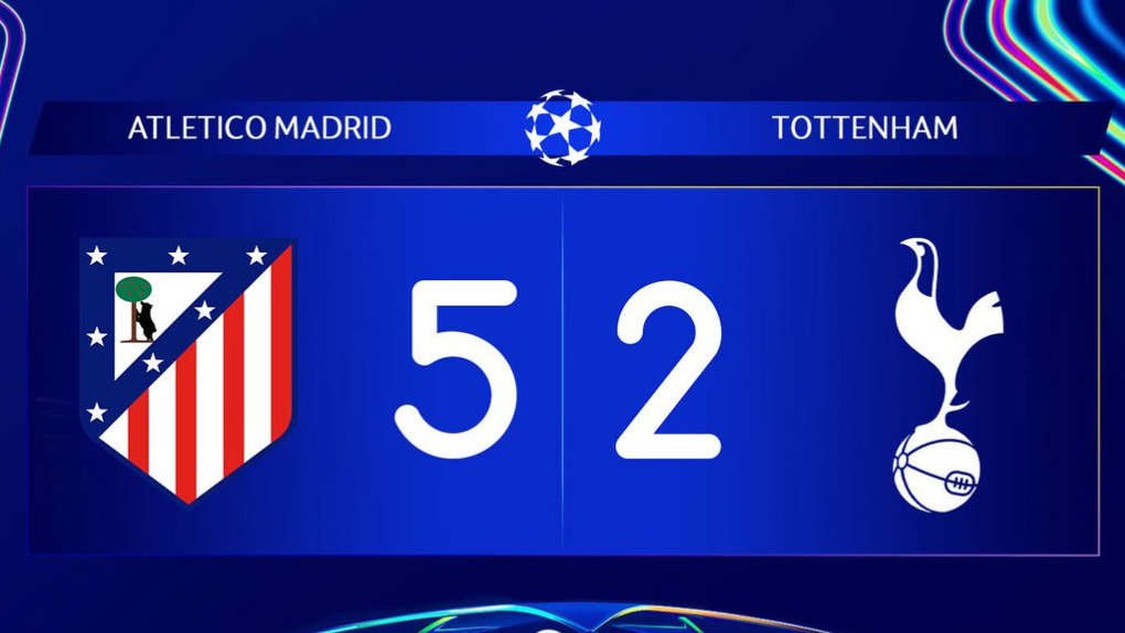 Đại chiến 7 bàn: Atletico đánh bại Tottenham, mở toang cửa vào tứ kết